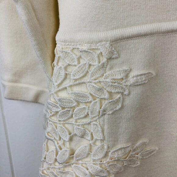 Eliza J. Womens Sweater Dress with Lace Overlays Large - Picture 11 of 15